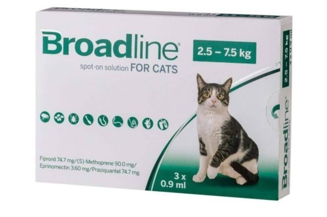 BROADLİNE KEDİLER İÇİN İÇ VE DIŞ PARAZİT DAMLASI